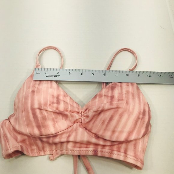 Shade And Shore Women's Size 32B Lightly Lined Longline Triangle Bikini Swim Top - Picture 7 of 11